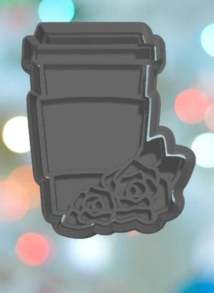 Mothers Day Floral Latte Cookie Cutter