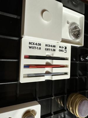 Gridfinity Watchmaker Buergeon Hand Setting Tools