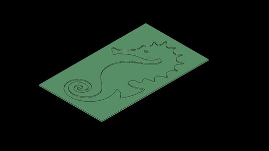 Elegant Seahorse Wall Art Crafting Mold