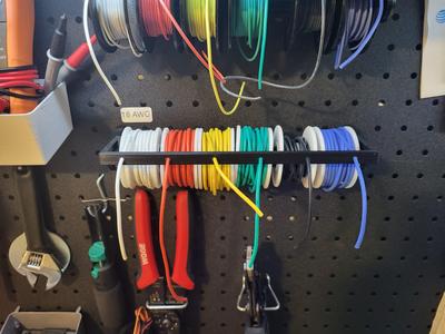 Electric Wire Holder for Pegboard