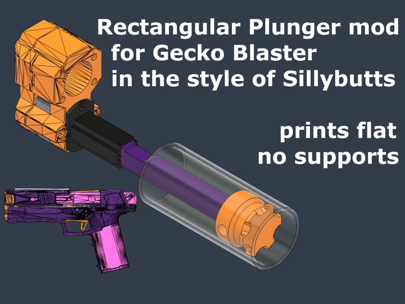Gecko rectangular plunger