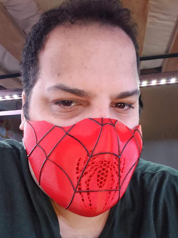 Spiderman Half Mask