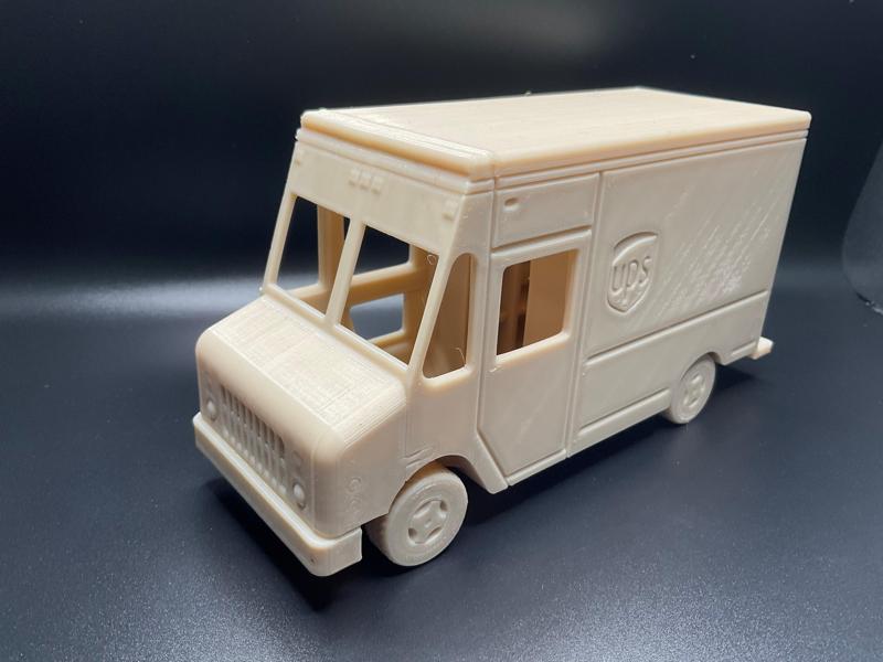 Print in Place UPS step van