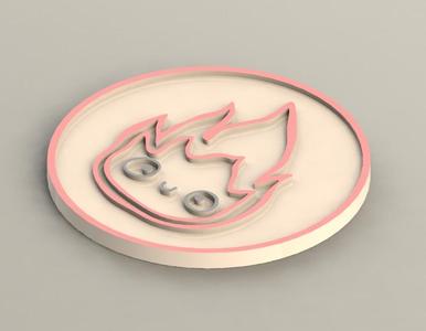 Calcifer Fire Demon Coaster