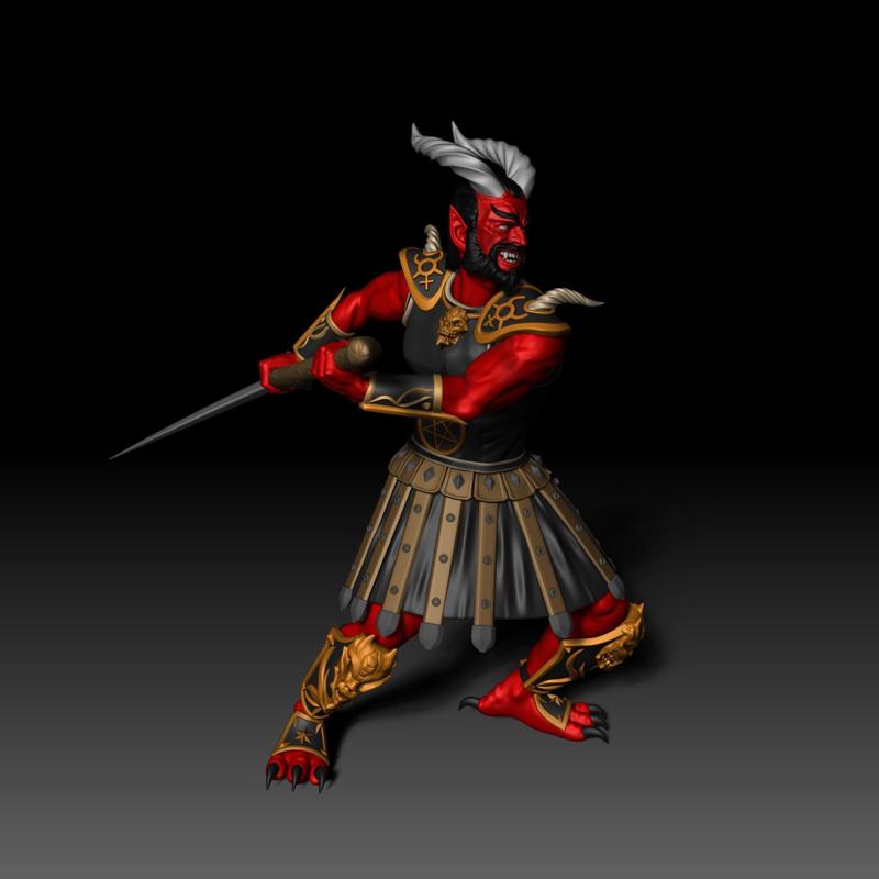 Heroes 3 ArchDevil Model for 3d printing 3D print model