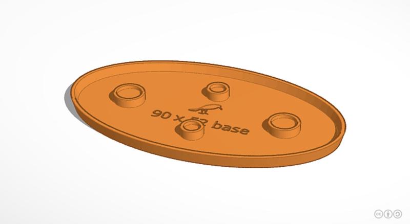 90x52mm oval base (magnetic)