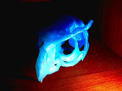 "Low Poly Owl" Skull