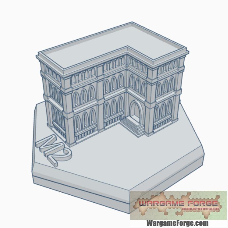 Gothic Building 18 Hex Map Scale HMSG018