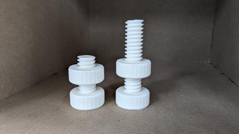 KNURLED NUT AND BOLT