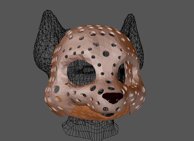 Fursuit- or puppet-head base - version 84 - cute cartoon dog