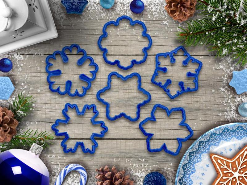 Snowflake cookie cutter for Christmas