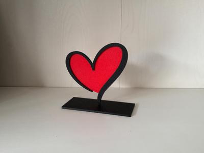 Heart Stand in Red for Valentines Day