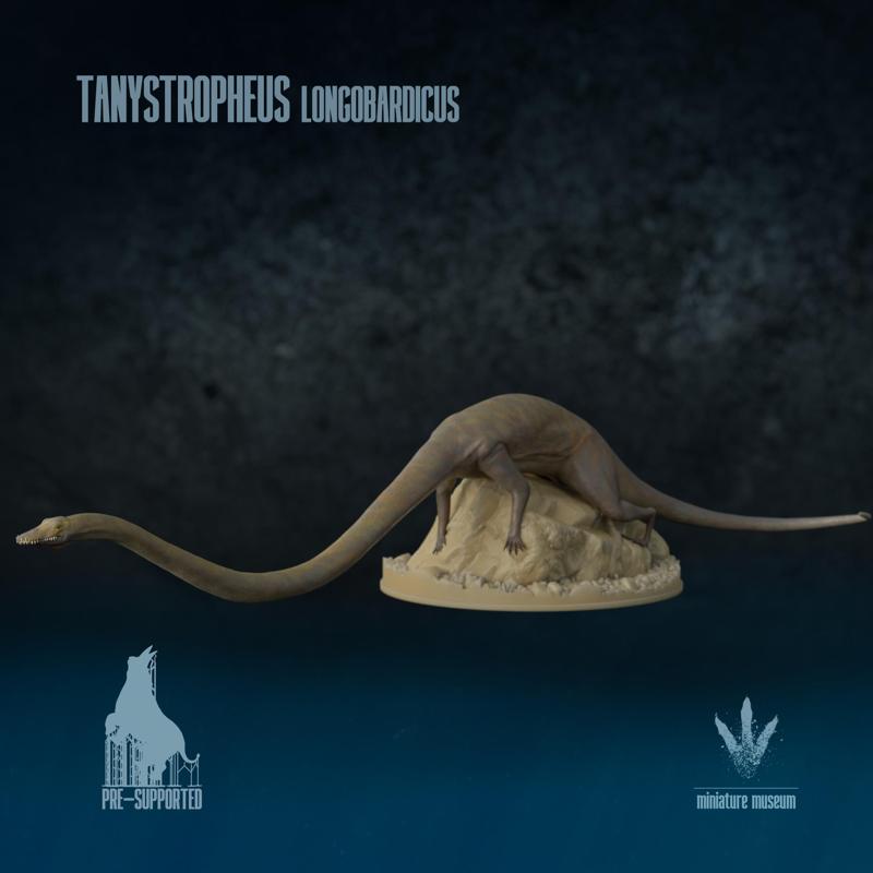 Tanystropheus longobardicus: Climbing on a Rock