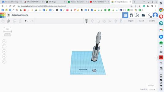 Rocket With Stand