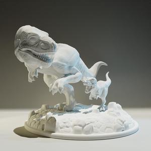 T-rex dad and son