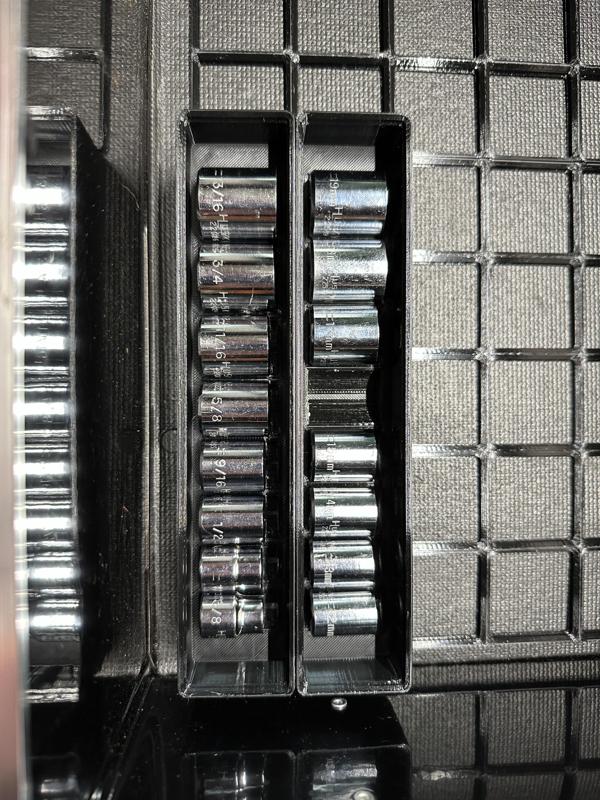Gridfinity Husky 3/8 Metric Socket Holder