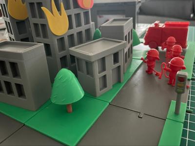 The Minimos, A city diorama about firefighters