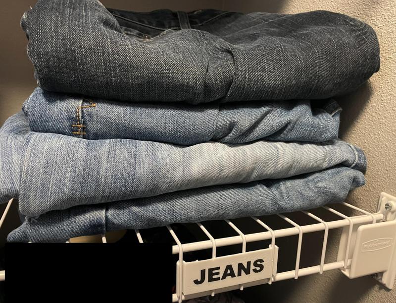 ClosetMaid Wire Shelf Labeled