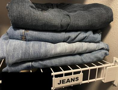 ClosetMaid Wire Shelf Labeled