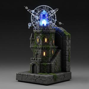 Gem Castle – Fantasy 3D Printable Showpiece