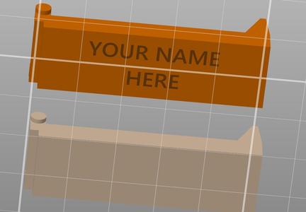 Doorbell: Pivoting Nameplate