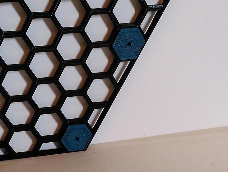 Honeycomb Storage Wall Insert Collection for Cells next to Border