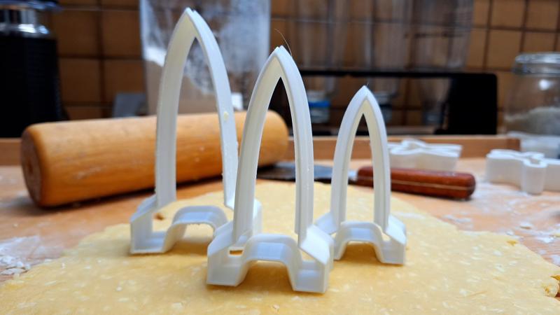 Gebäck-Ausstecher, Rakete (die wirklich funktionieren) / Cookie cutter, rocket (which really work)