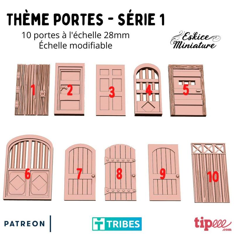 Thème portes série 1 - Plaquette maquette