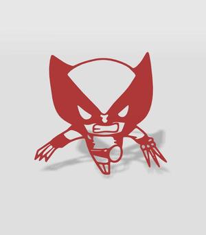 wall decor wolverine chibi