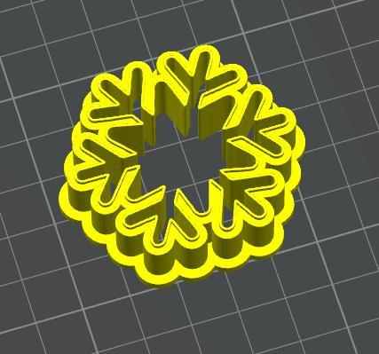 Snowflake 1 Cutter - Cookie cutter