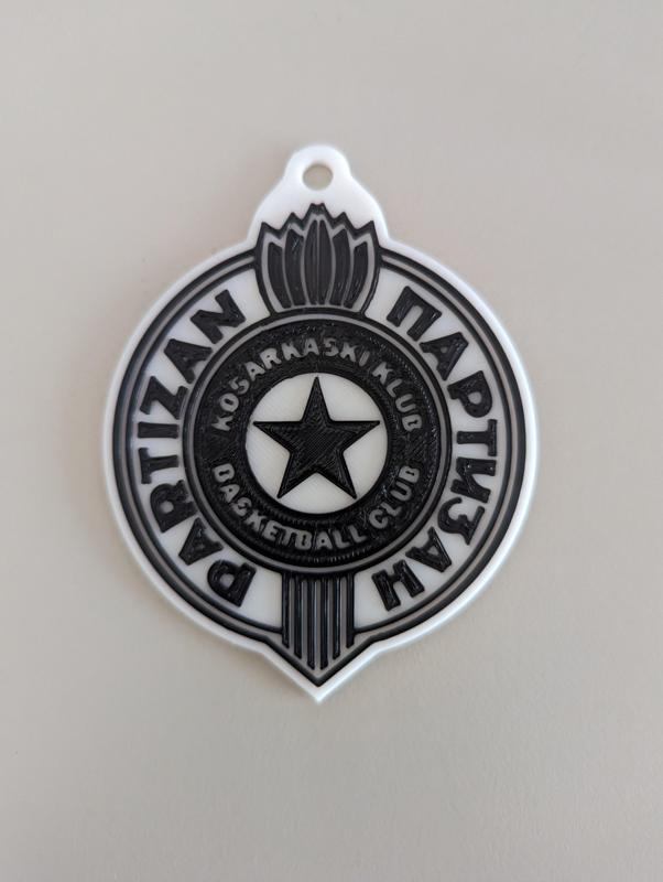 Partizan FC and BC badges