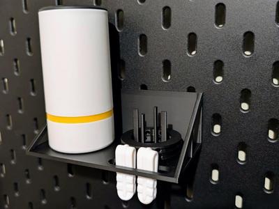 Vacuum pump holder for Skådis