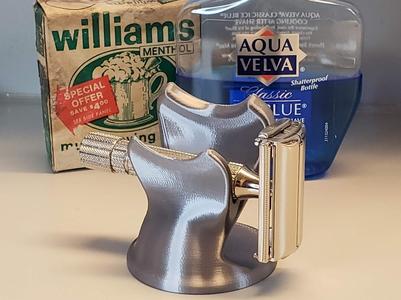 Safety Razor and Shaving Brush Stand