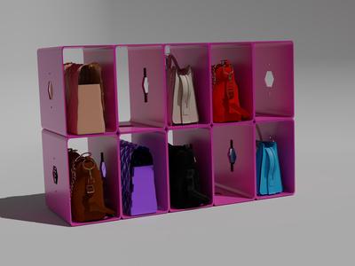 Modular Bag Storage Box System