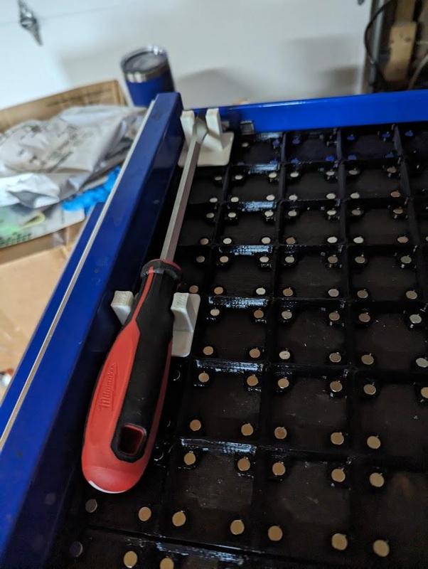 Gridfinity screwdriver holders