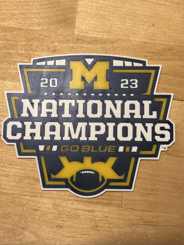 University of Michigan Football National Champions Banner