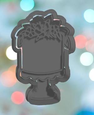 Wedding Floral Cake Cookie Cutter
