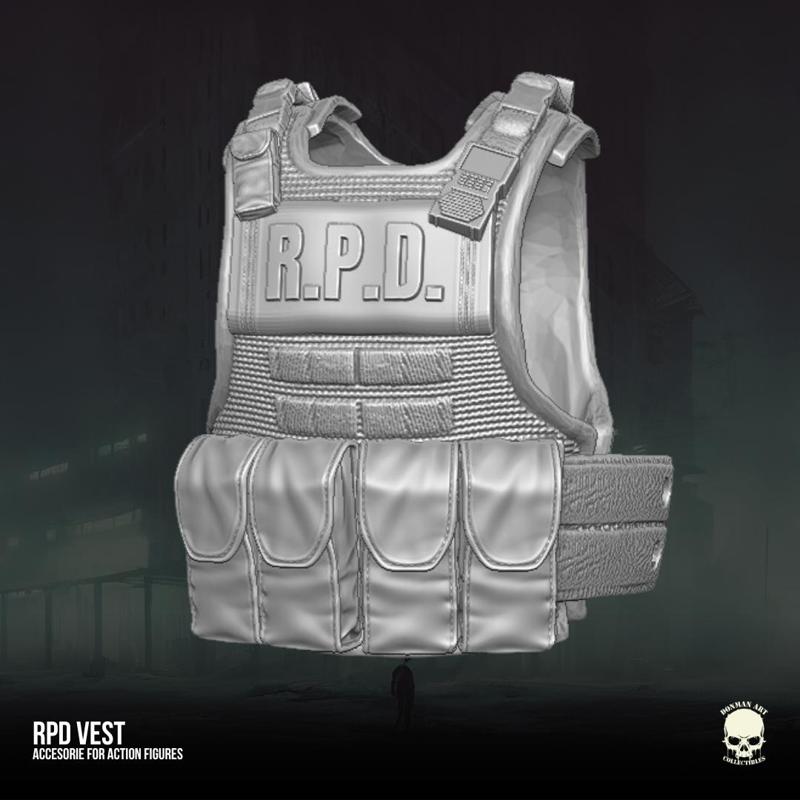 Residual Evil RPD Fan Art Vest 3D printable File For Action Figures