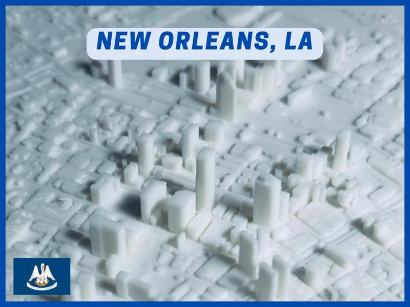 New Orleans, LA - Tiny 3D City