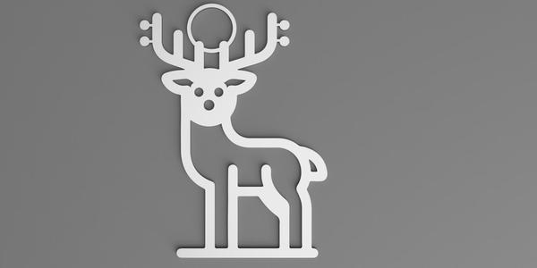 Cute Reindeer Christmas Ornament