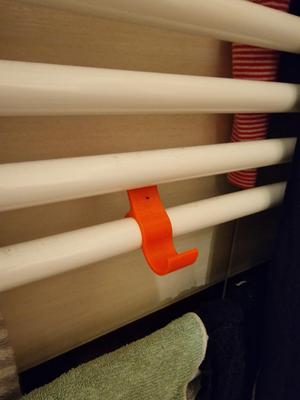 Hook for heating ladder