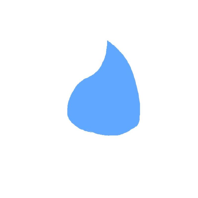 Teardrop with chaos words bidi , bfb, tpot logo