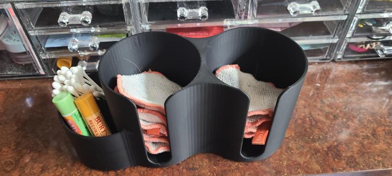 Cotton round and qtip/ brush holder