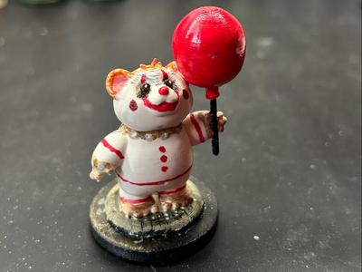 Penny the bear with a balloon