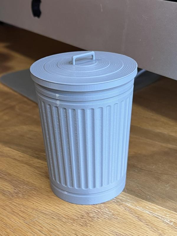 Galvanized Trash Can