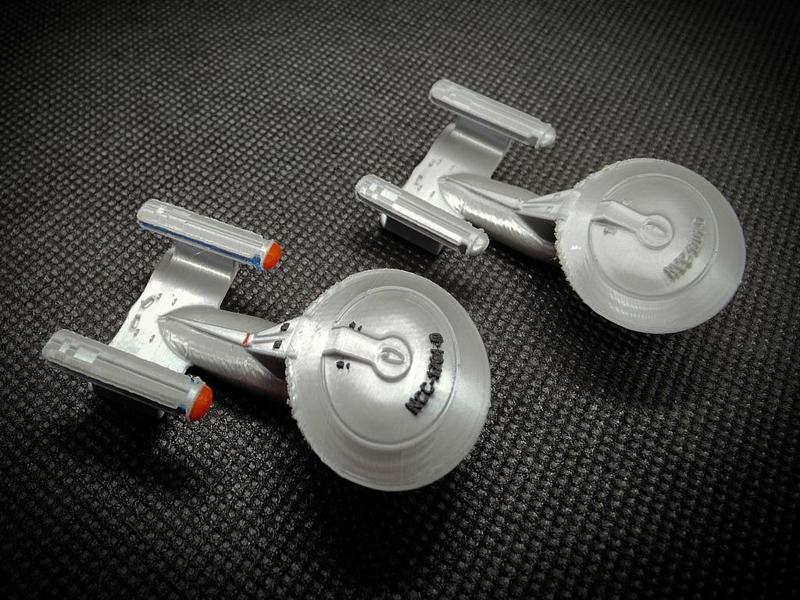 Tiny USS Enterprise (NCC-1701-D) Galaxy-class starship!