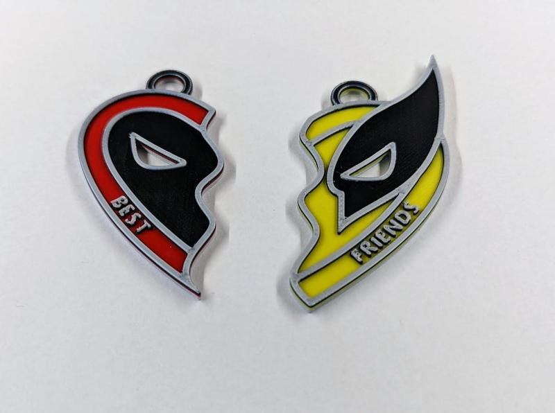 Deadpool And Wolverine Best Friends KeyHolder.