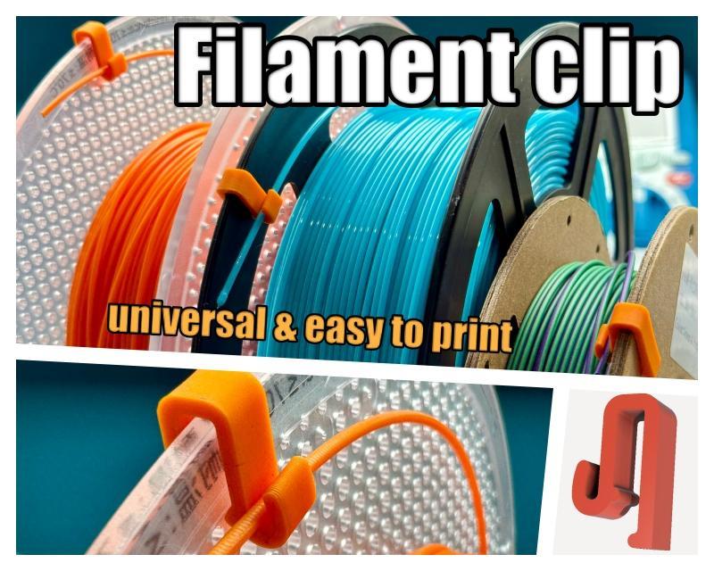 Universal Spool Filament Clip