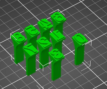 Razítka čísla / Number stamps