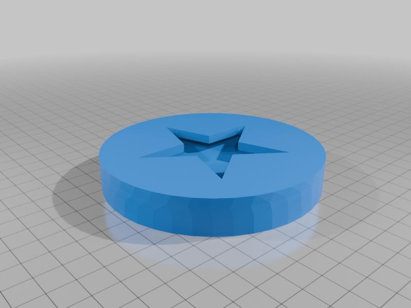 3D Printed Star Photo Keychain!